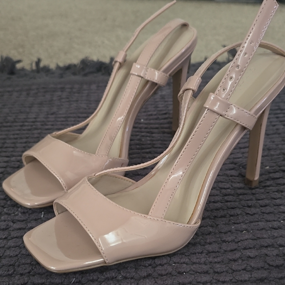 Elegant Nude High Heel Sandals